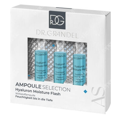 Dr Grandel Hyaluron Moisture Flash Ampułka z mikro-hialuronem: natychmiastowe, intensywne, głębokie nawilżenie 3x3 ml