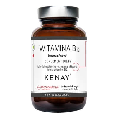 Kenay Witamina B12 MecobalActive Metylokobalamina 60 kapsułek