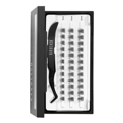 Nanolash Eyelash Extensions Stick & Go Pre-Glued Lashes Harmony Kępki sztucznych rzęs - pełna objętość (short) 36 szt
