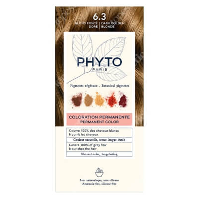Phyto Hair Dye Farba do włosów - ciemny złoty blond (kolor 6.3 Blond Fonce Dore) 1 szt