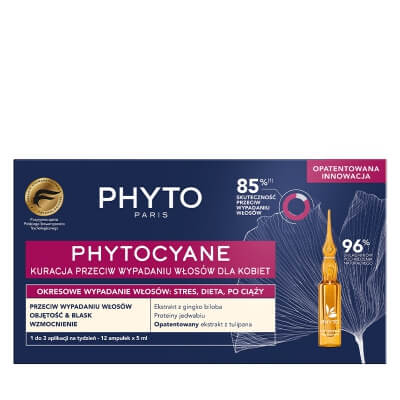 Phyto Hair Loss Suplement To Woman Kuracja przeciw okresowemu wypadaniu włosów dla kobiet 12x 5 ml