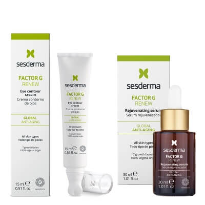 Sesderma Factor G - Rejuvenating Serum + Eye Contour Cream ZESTAW Serum 30 ml + Krem pod oczy 15 ml