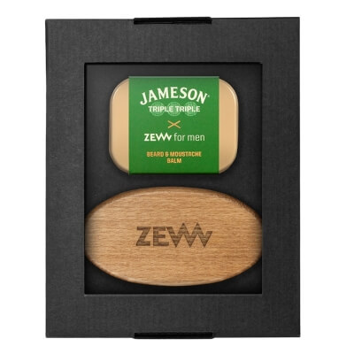 Zew For Men Stylowy Brodacz Jameson Triple Triple ZESTAW Balsam do brody i wąsów 80 ml + Z włosia dzika 1 szt