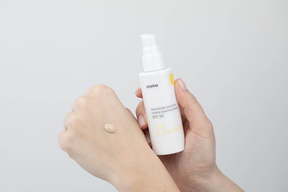 Croma The Sunkissed Mineral Sunscreen SPF 50 Koloryzujący mineralny krem przeciwsłoneczny 50 ml