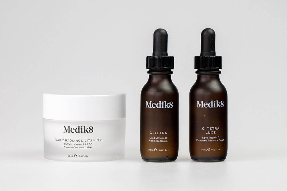 Medik8 Daily Radiance Vitamin C SPF 30 Krem antyoksydacyjny C-Tetra 12,5 mlMedik8 C-Tetra Luxe Serum z witaminą C i antyoksydantami 30 mlMedik8 C-Tetra Serum z witaminą C i antyoksydantami 30 ml