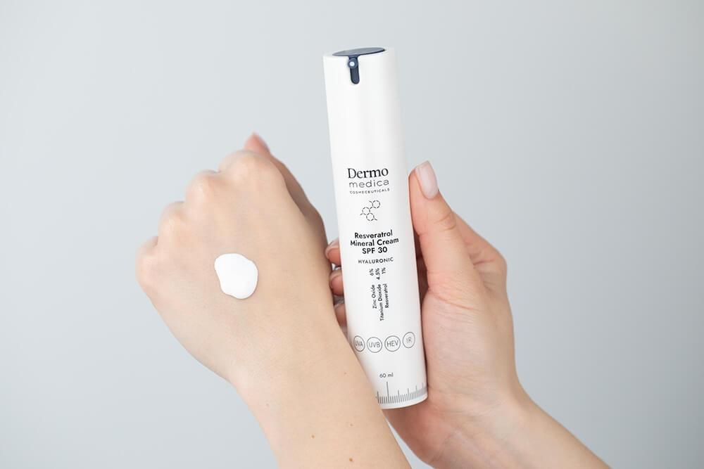 Dermomedica Resveratrol Mineral Cream SPF 30 Przeciwstarzeniowy krem z resweratrolem i filtrem 60 ml