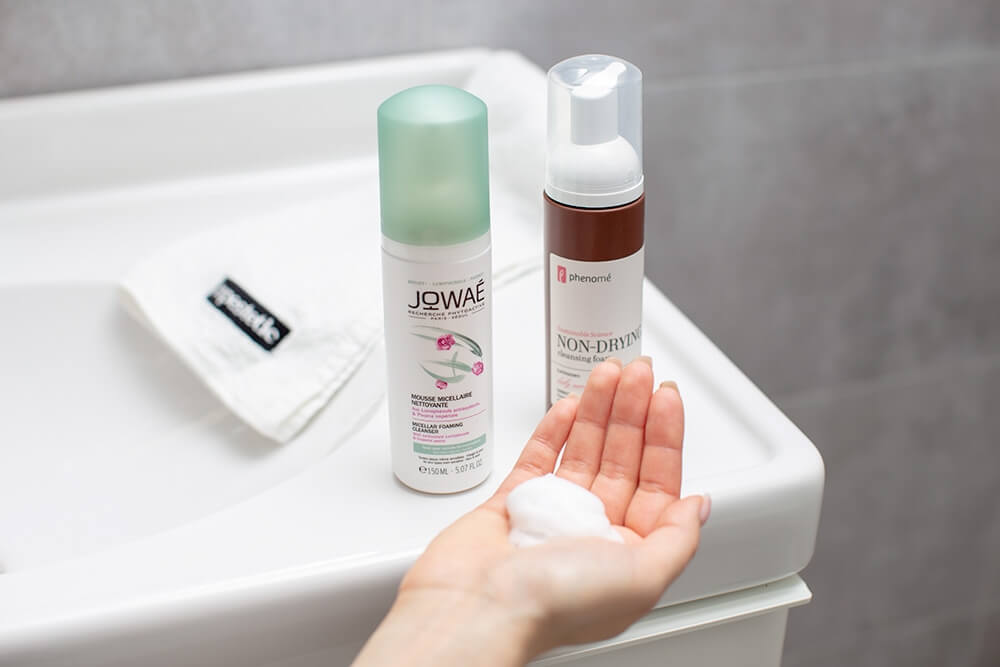 Jowae Micellar Foaming Cleanser Oczyszczająca pianka micelarna 150 mlPhenome Non-Drying Cleansing Foam Delikatna pianka do mycia skóry wrażliwej 150 ml