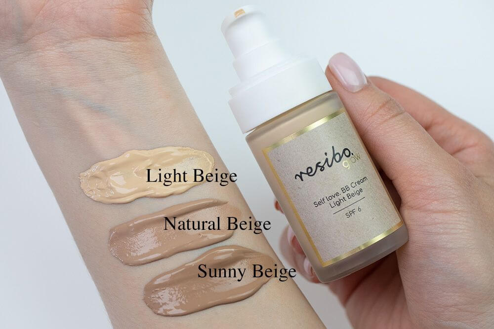Resibo Self Love. BB Cream Krem BB SPF6 - light beige 30 mlResibo Self Love. BB Cream Krem BB SPF6 - sunny beige 30 mlResibo Self Love. BB Cream Krem BB SPF6 - natural beige 30 ml