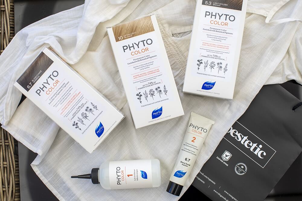 Phyto Hair Dye Farba do włosów - ciemny blond (kolor 6 Blond Fonce) 1 sztPhyto Hair Dye Farba do włosów - ekstra jasny blond (kolor 10 Blond Extra Clair) 1 sztPhyto Hair Dye Farba do włosów - jasny złoty kasztan (kolor 5.3 Chatain Clair Dore) 1 szt