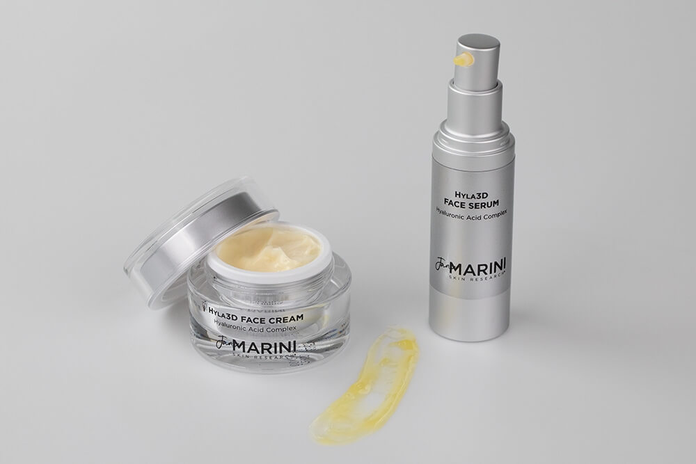 Marini SkinSolutions Hyla3D® Face Serum Serum rewitalizujące 30 mlMarini SkinSolutions Hyla 3D® Face Cream Nawilżający krem do twarzy z kwasem hialuronowym 28 g