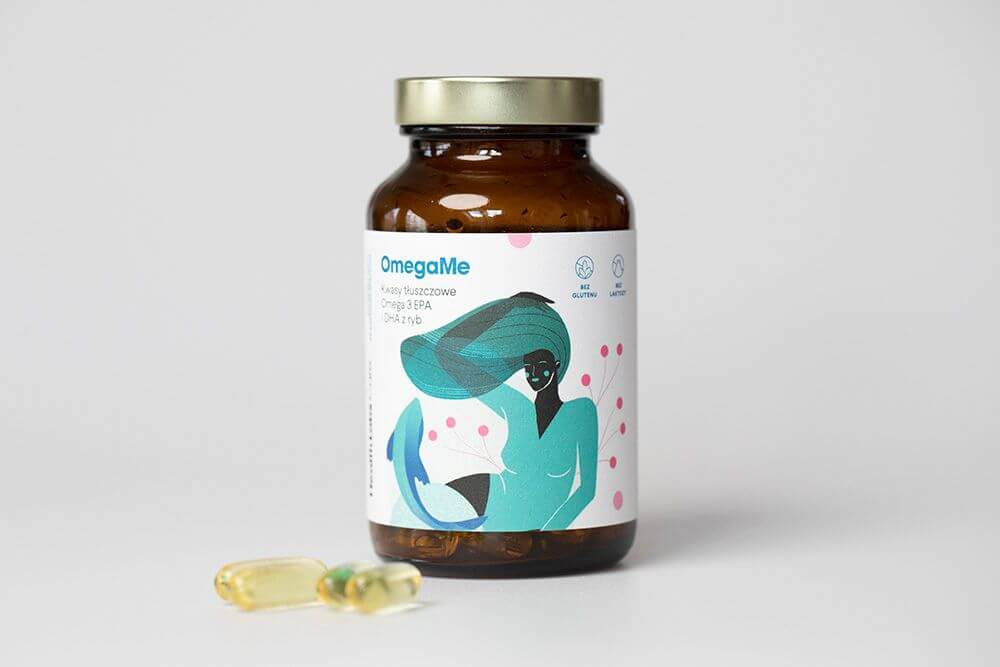Health Labs Care OmegaMe Trójglicerydy kwasów tłuszczowych omega-3 EPA i DHA z ryb 60 kaps.