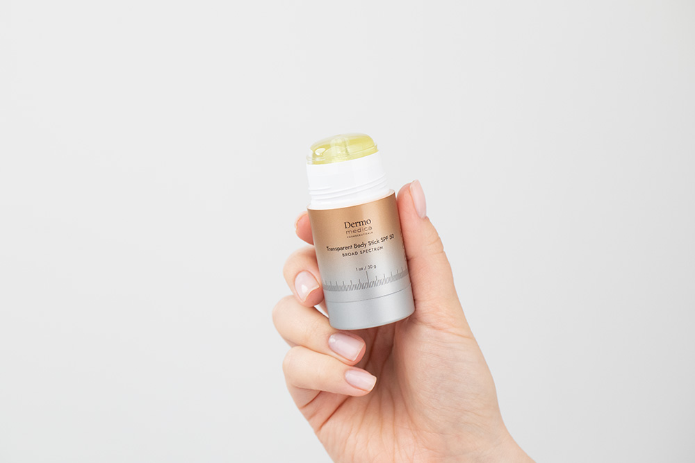 Dermomedica Transparent Body Stick SPF 50 Sztyft antyoksydacyjny, fotoprotekcyjny z ochroną przeciwsłoneczną 30 g