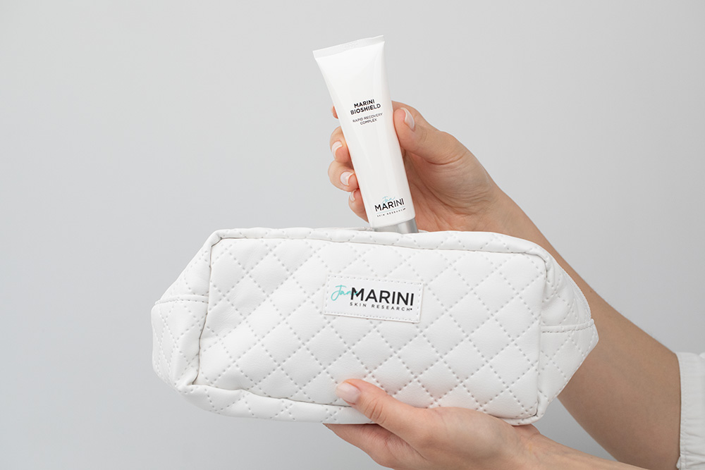 Marini SkinSolutions Marini BioShield + Kosmetyczka Jan Marini Gratis !! ZESTAW Regenerujący krem ochronny 57 g