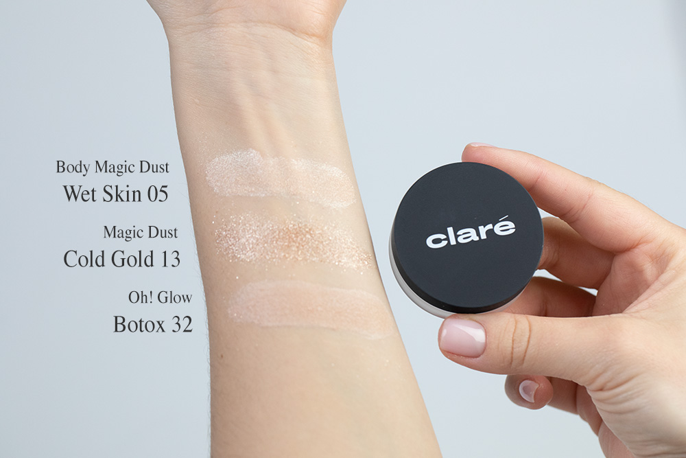 Clare Body Magic Dust Puder rozświetlający (kolor Wet Skin 05) 4 g