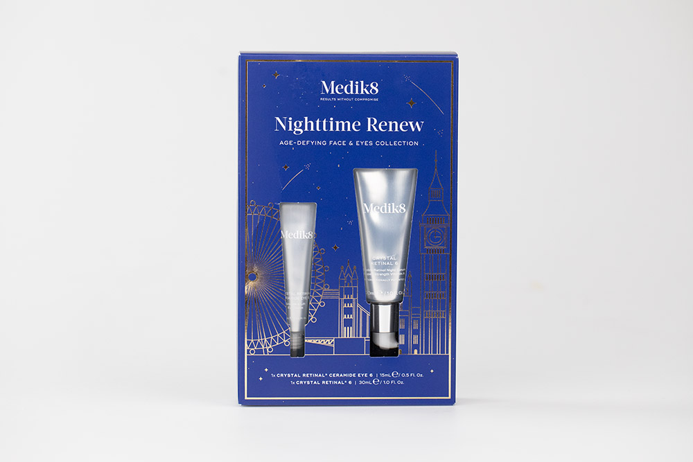 Medik8 Retinal Recharge ZESTAW Stabilne serum na noc o wysokiej mocy z aldehydem retinowym 30 ml + Krem pod oczy z retinalem 15 ml