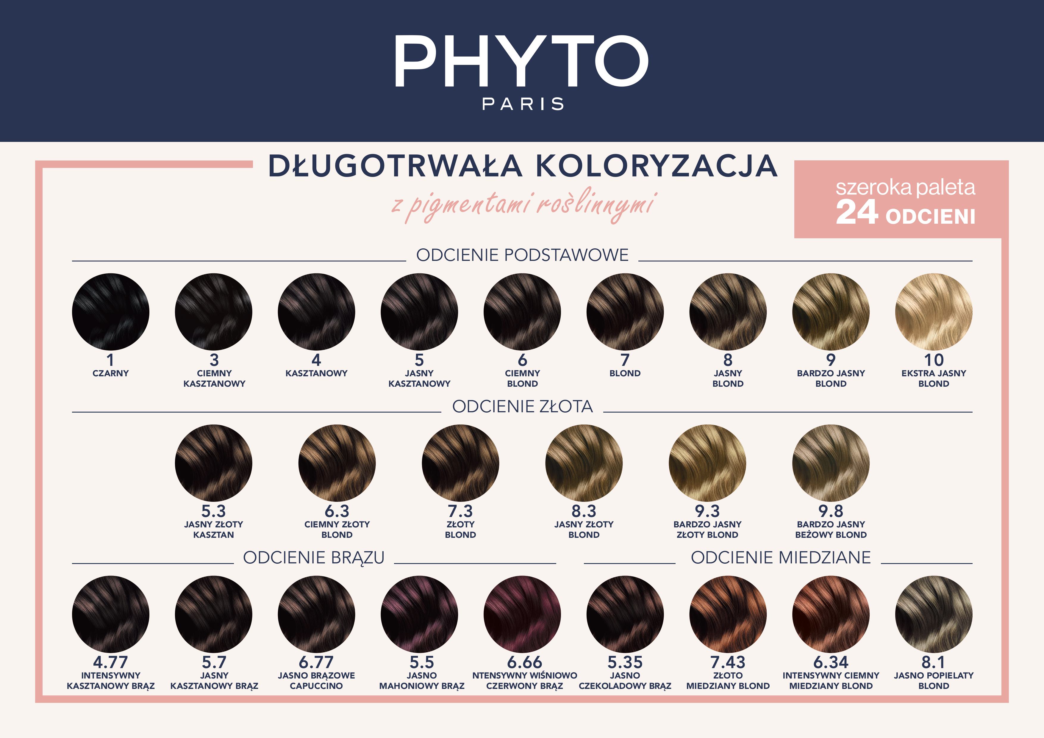 Phyto Hair Dye Farba do włosów - jasny blond (kolor 8 Blond Clair) 1 szt