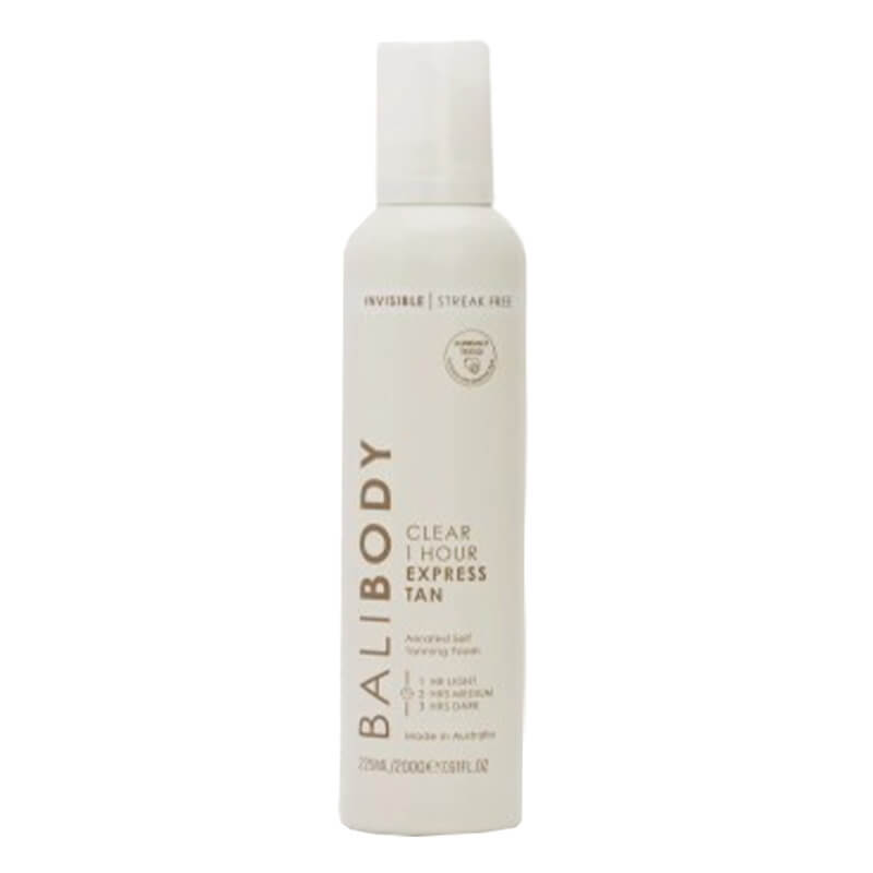 Bali Body Clear 1 Hour Express Self Tan Bezbarwna ekspresowa pianka samoopalająca 225 ml