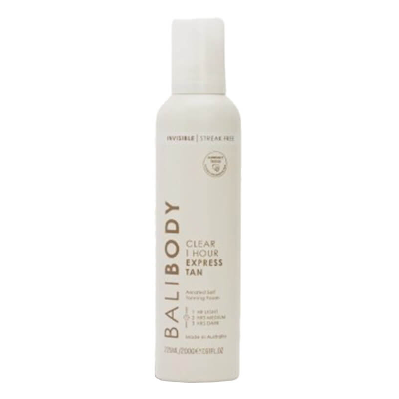 Bali Body Clear 1 Hour Express Self Tan Dark Bezbarwna ekspresowa samoopalenizna do ciała (kolor Dark) 225 ml