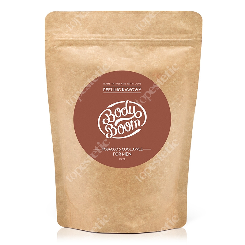 Body Boom For Cool Men Tobacco &amp;Cool Apple Peeling kawowy 200 g
