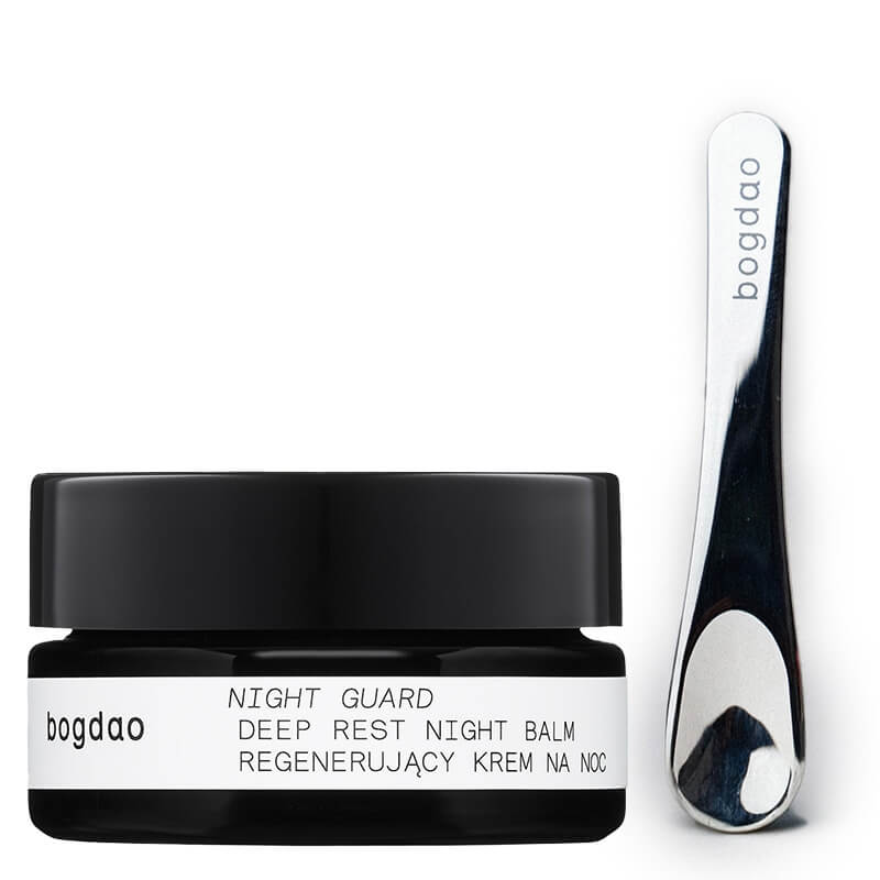 Bogdao Night Guard + Szpatułka ZESTAW Krem regenerujący na noc 30 ml + Szpatułka do kremu ze stali nierdzewnej 1 szt