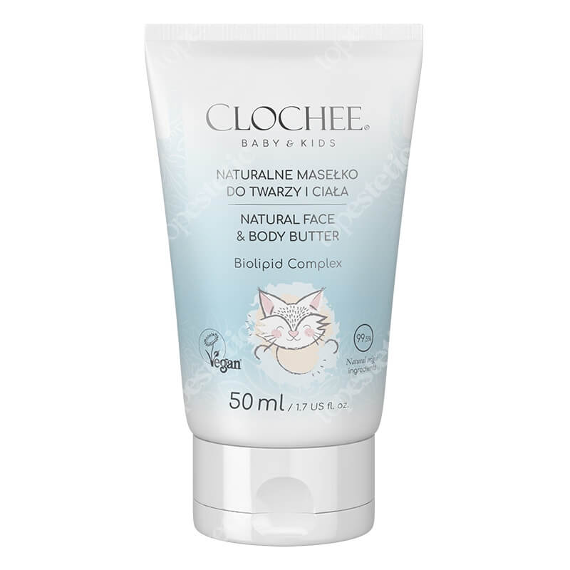 Clochee Natural Face &amp; Body Butter Naturalne masełko do twarzy i ciała 50 ml