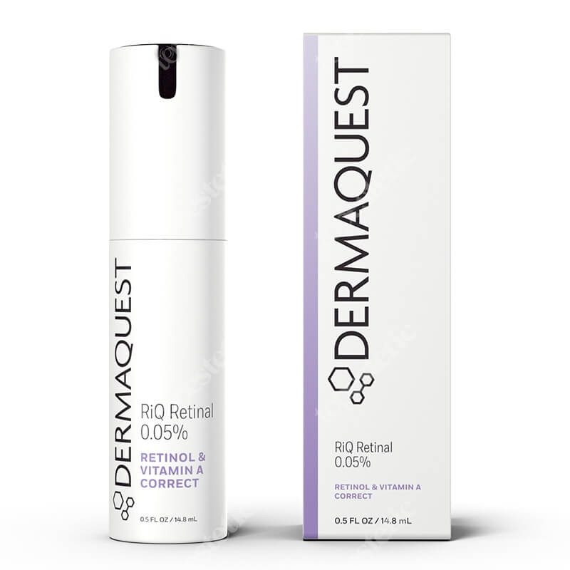 Dermaquest RiQ Retinal 0.05 % Krem przeciwstarzeniowy dla skóry wrażliwej, skłonnej do rumienia i trądziku różowatego 14,8 ml