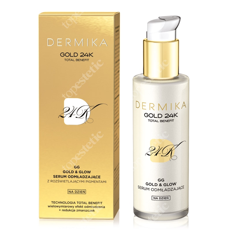 Dermika Gold &amp; Glow Rejuvenating Serum Serum odmładzające na dzień 30 ml