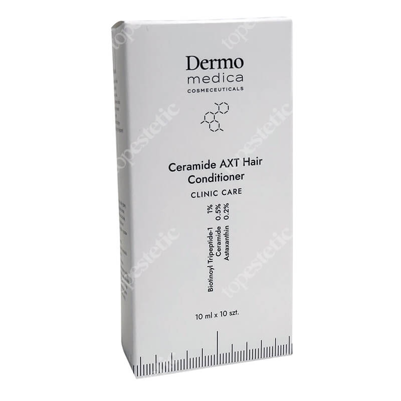 Dermomedica Ceramide AXT Hair Conditioner Travel Ceramidowa odżywka z astaksantyną dla słabych i nadmiernie wypadających włosów 10 x 10 ml
