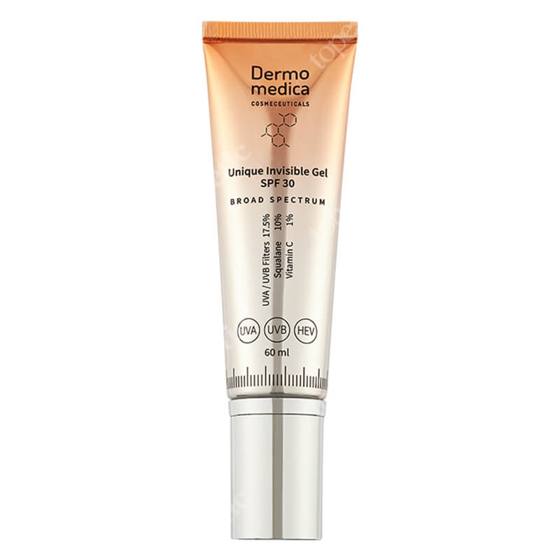 Dermomedica Unique Invisible Gel SPF 30 Unikatowe, żelowe serum z filtrami organicznymi 60 ml