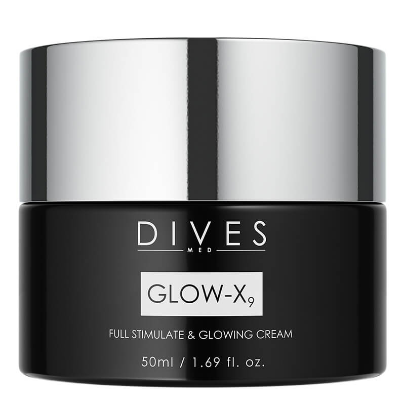 DIVES MED Glow X9 Full Stimulate and Glowing Cream Aktywny krem korygujący z efektem rozświetlenia 50 ml