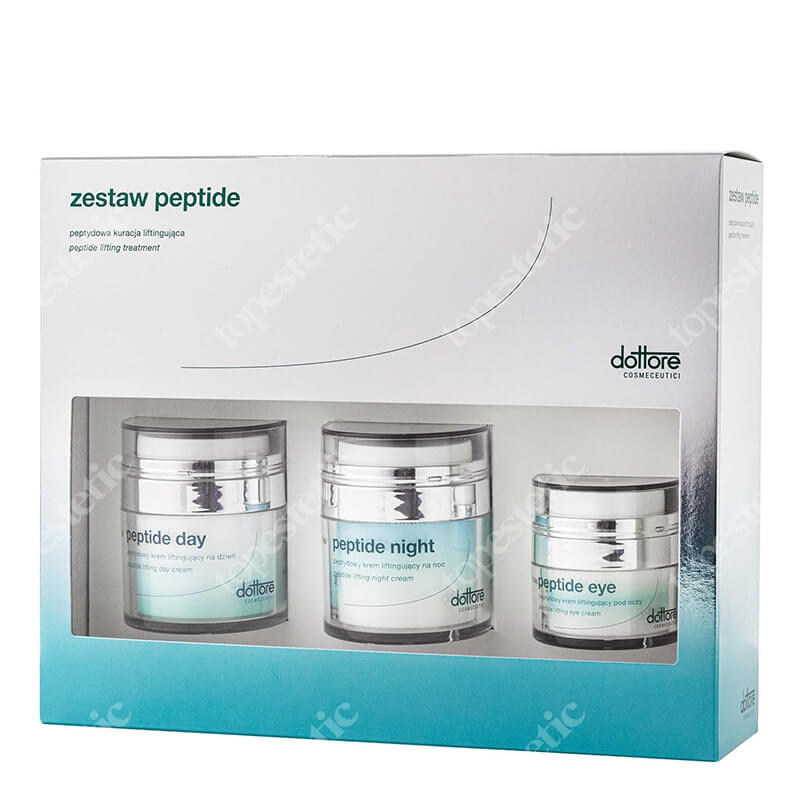 Dottore Peptide Set ZESTAW Peptydowy krem liftingujący na dzień 50 ml + Peptydowy krem liftingujący na noc 50 ml + Peptydowy krem liftingujący pod oczy 15 ml
