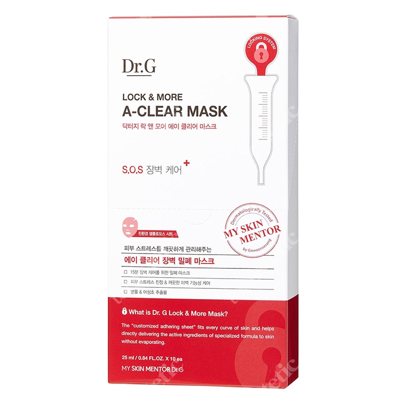 Dr G Lock&amp;More A Clear Mask Box Maseczki w płachcie 10 szt.