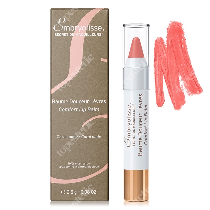 Embryolisse Comfort Lip Balm Coral Nude Koloryzująco- odżywczy balsam do ust 2,5 g