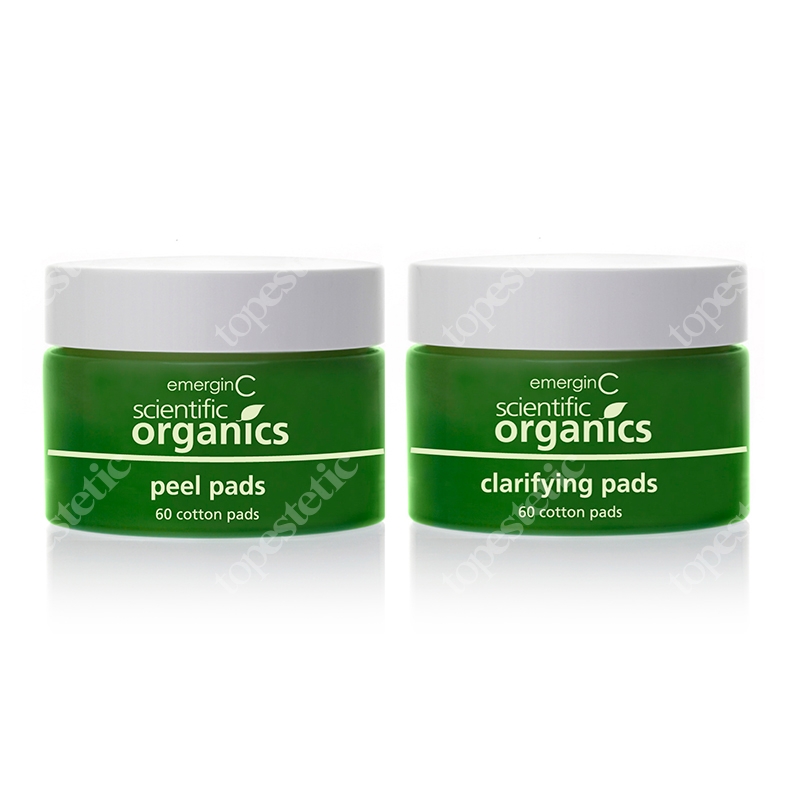 EmerginC At-Home Facial Peel+Clarifying Kit Złuszczające i oczyszczające płatki do twarzy 2x60 szt.