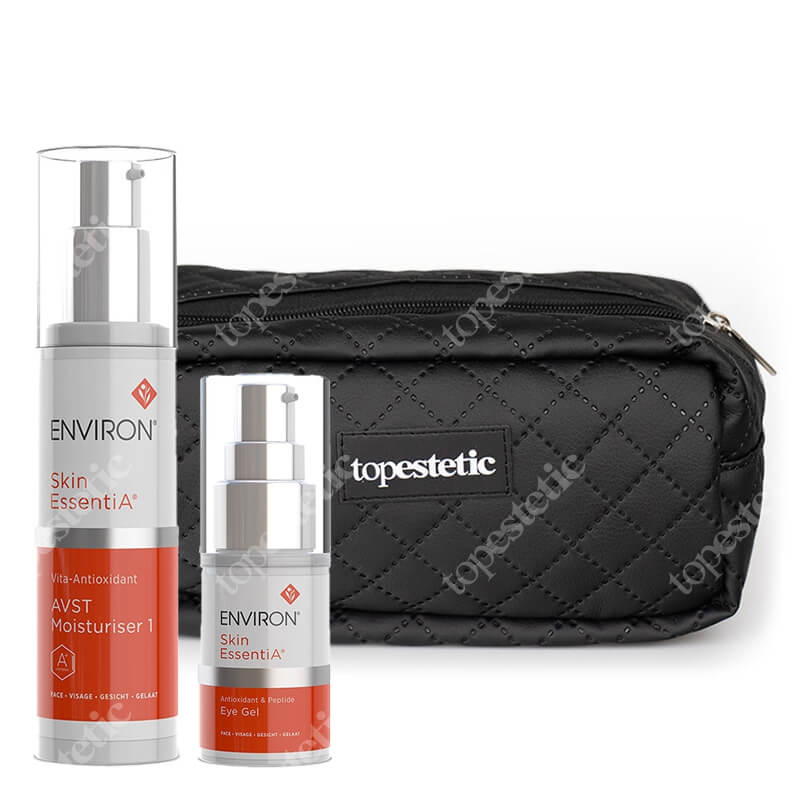 Environ AVST Eye Gel + AVST 1 Cream + Kosmetyczka Topestetic Gratis ZESTAW Żel wokół oczu 15 ml + Krem 50 ml + Kosmetyczka czarna 1 szt