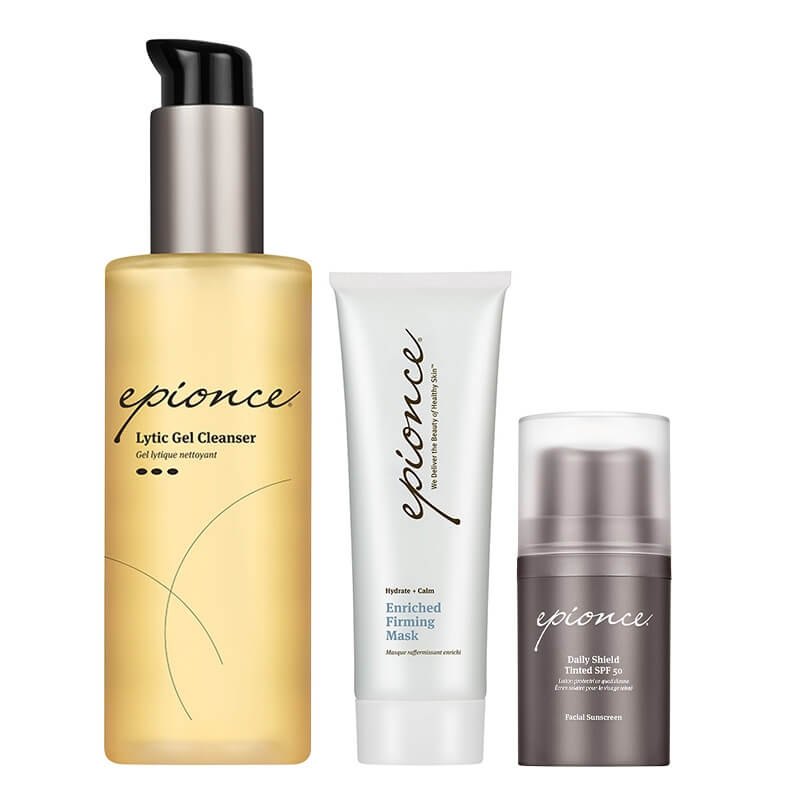 Epionce Daily Care ZESTAW Żel oczyszczający 170 ml + Emulsja ochronna SPF 50 50 ml + Maska ultra kojąca 75 g