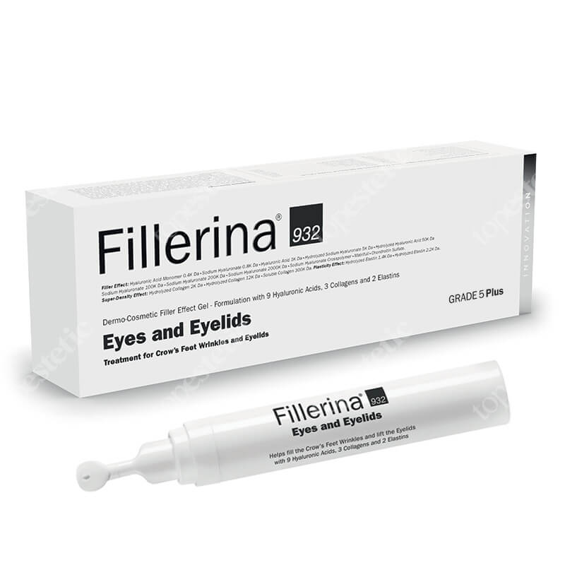 Fillerina Eyes and Eyelids Grade 5+ Wypełniacz dermokosmetyczny do konturu oczu i powiek (stopień 5+) 15 ml