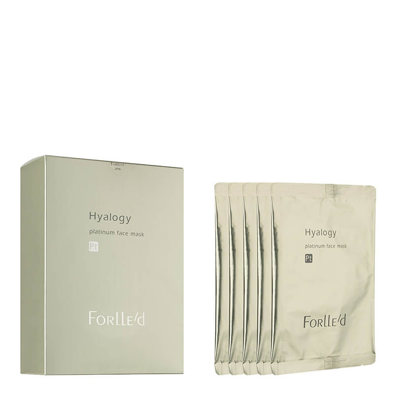 Forlled Hyalogy Platinum Face Mask Maska antyoksydacyjna na bazie platyny modelująca kontur twarzy 5 szt