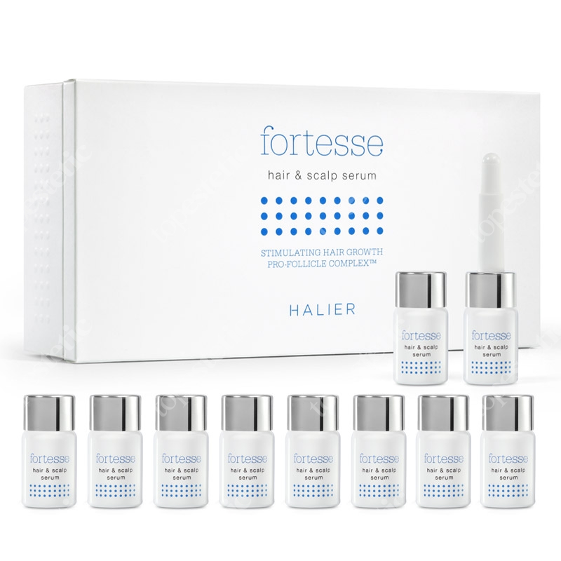 Halier Fortesse Hair &amp; Scalp Serum Serum do włosów dla kobiet 10 ampułek
