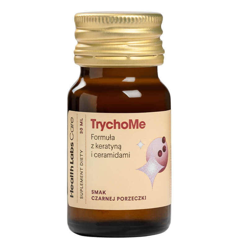 Health Labs Care TrychoMe Shoty z keratyną dla pięknych i zdrowych włosów (smak czarna porzeczka) 15x 30 ml