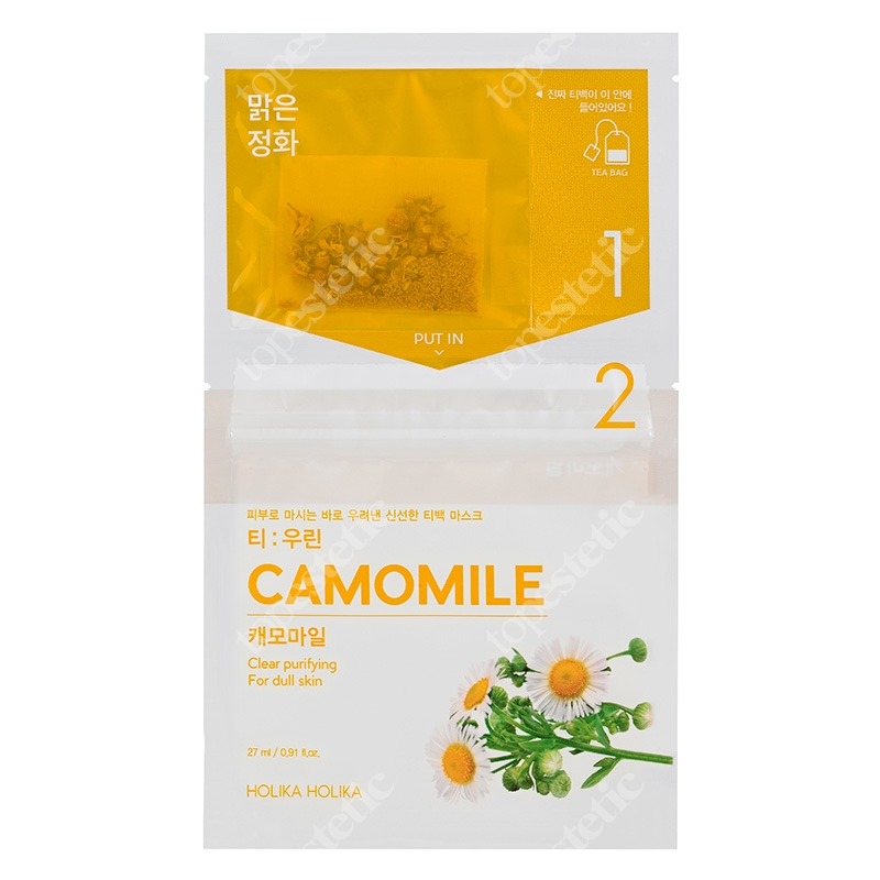 Holika Holika Tea Brewed Mask Sheet Camomile Dwuskładnikowa maseczka do twarzy z rumiankiem 1 szt.
