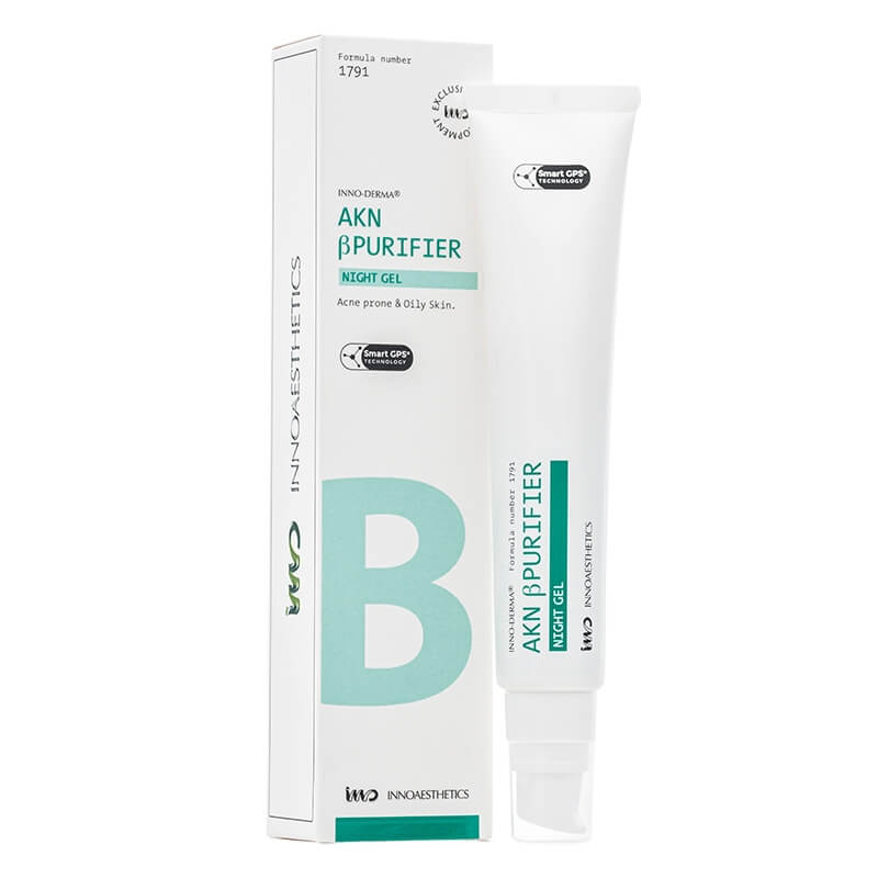 Innoaesthetics INNO-DERMA AKN βPurifer Night Gel Żel na noc do skóry tłustej i trądzikowej 50 g
