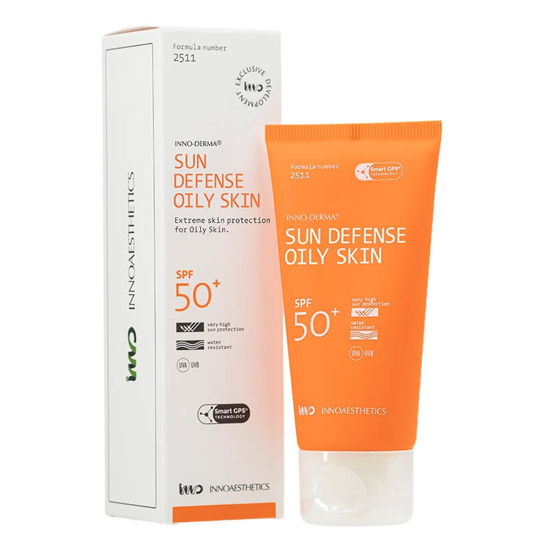 Innoaesthetics Sun Defense SPF 50+ Oily Skin Ultra lekki krem przeciwsłoneczny do skóry tłustej 60 g