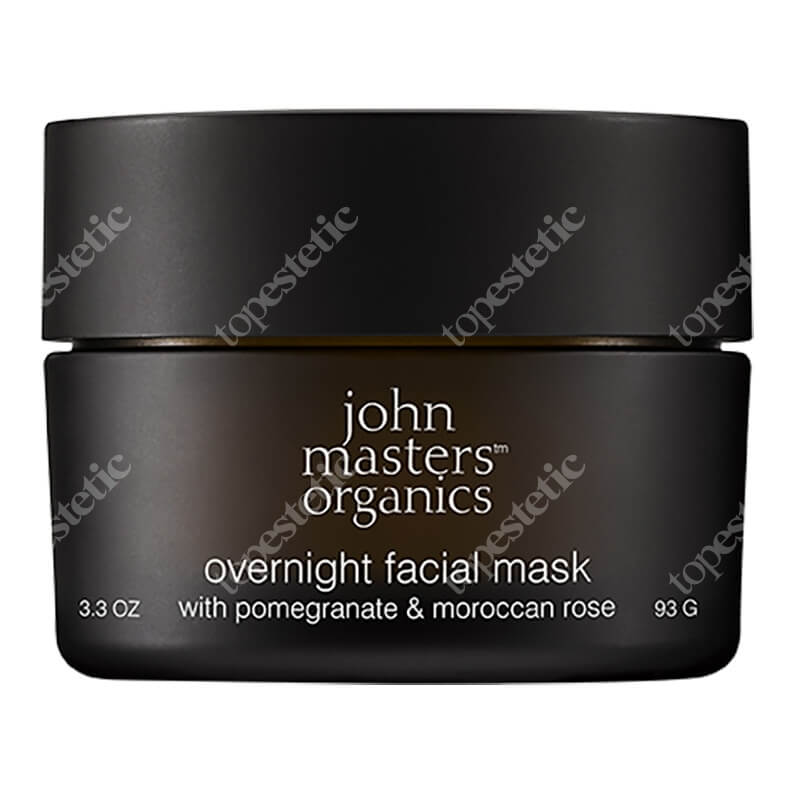 John Masters Organics Overnight Facial Mask - Pomegranate &amp; Moroccan Rose Maska do twarzy z granatem i różą na noc 93 g
