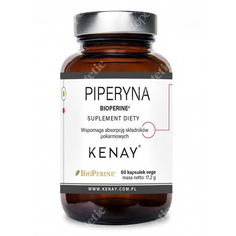 Kenay Piperyna Bioperine Ekstrakt z czarnego pieprzu 60 kapsułek
