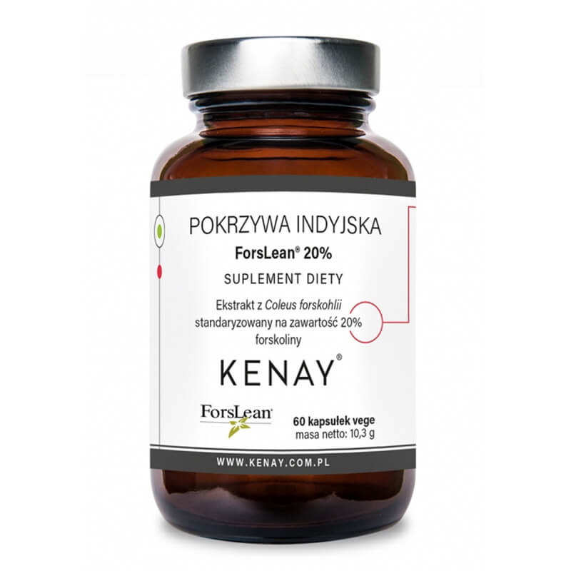 Kenay Pokrzywa Indyjska ForsLean 20% 60 kapsułek