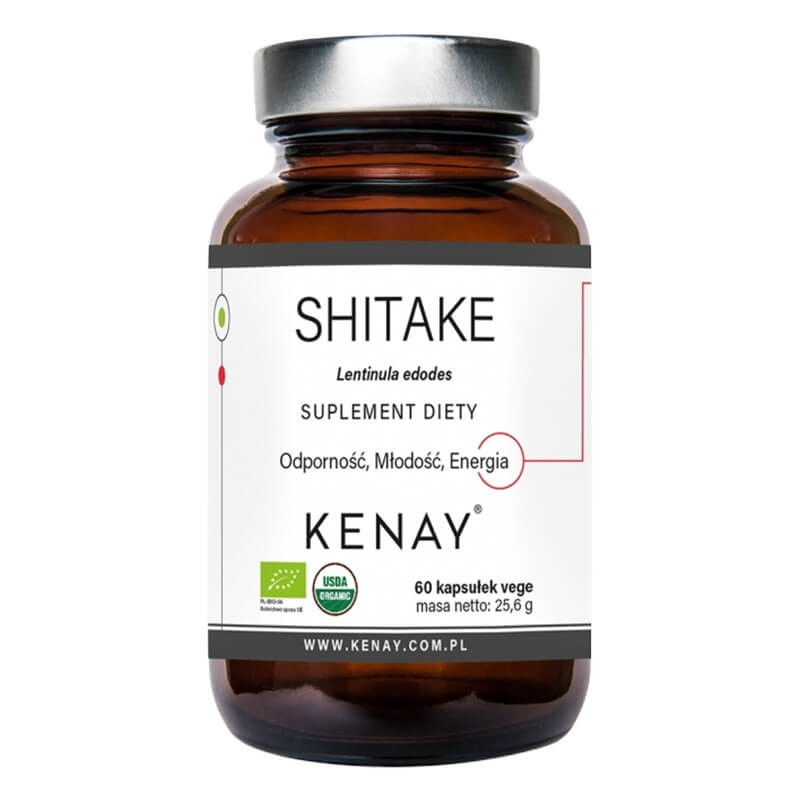 Kenay Shitake Suplement diety 60 kapsułek
