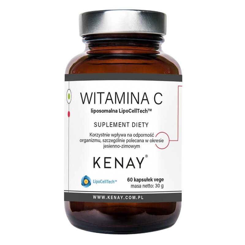 Kenay Witamina C Liposomalna LipoCellTech Suplement diety 60 kapsułek