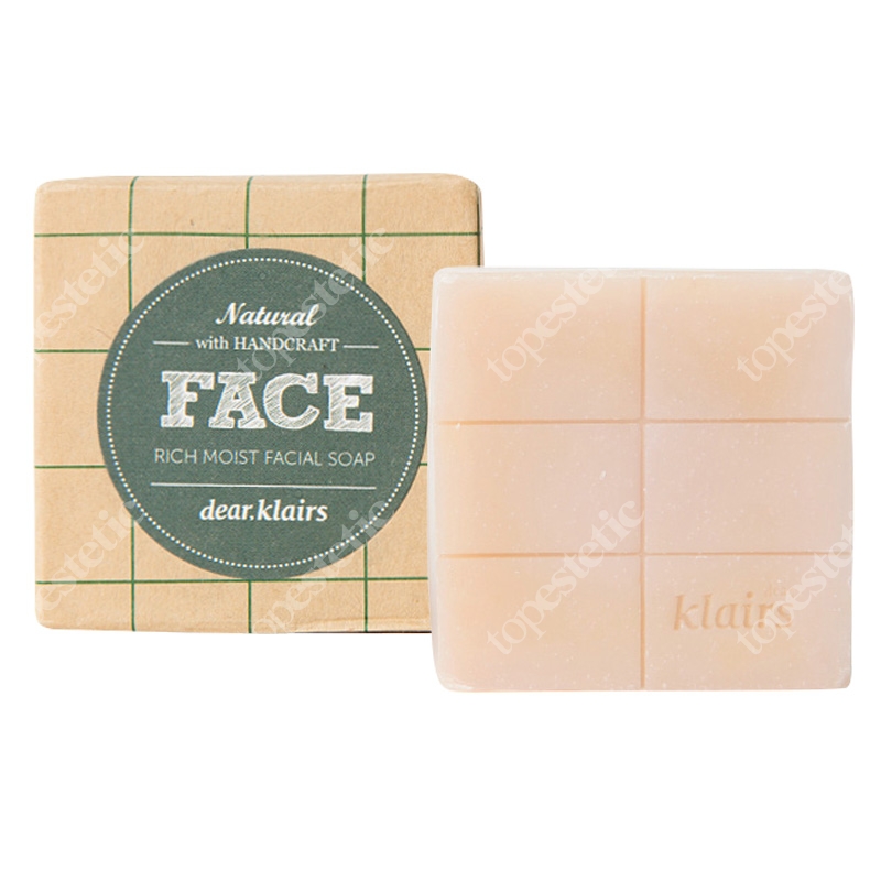 Klairs The Rich Moist Facial Soap Silnie nawilżające mydło do twarzy ręcznie wytwarzane 100 g