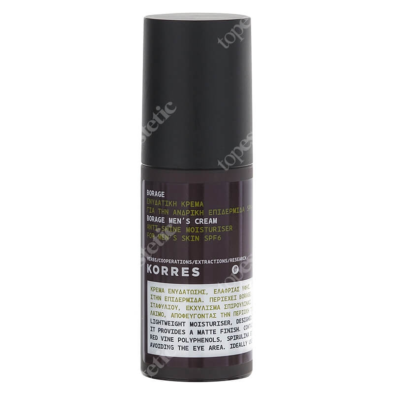 Korres Anti Shine Mens Cream Krem nawilżająco-matujący z olejkiem z ogórecznika 50 ml